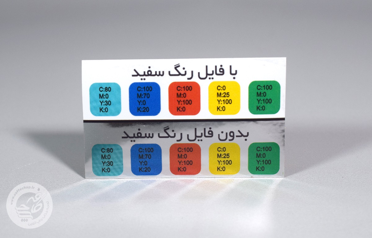 لیبل متالایز 85*48 میلی متر