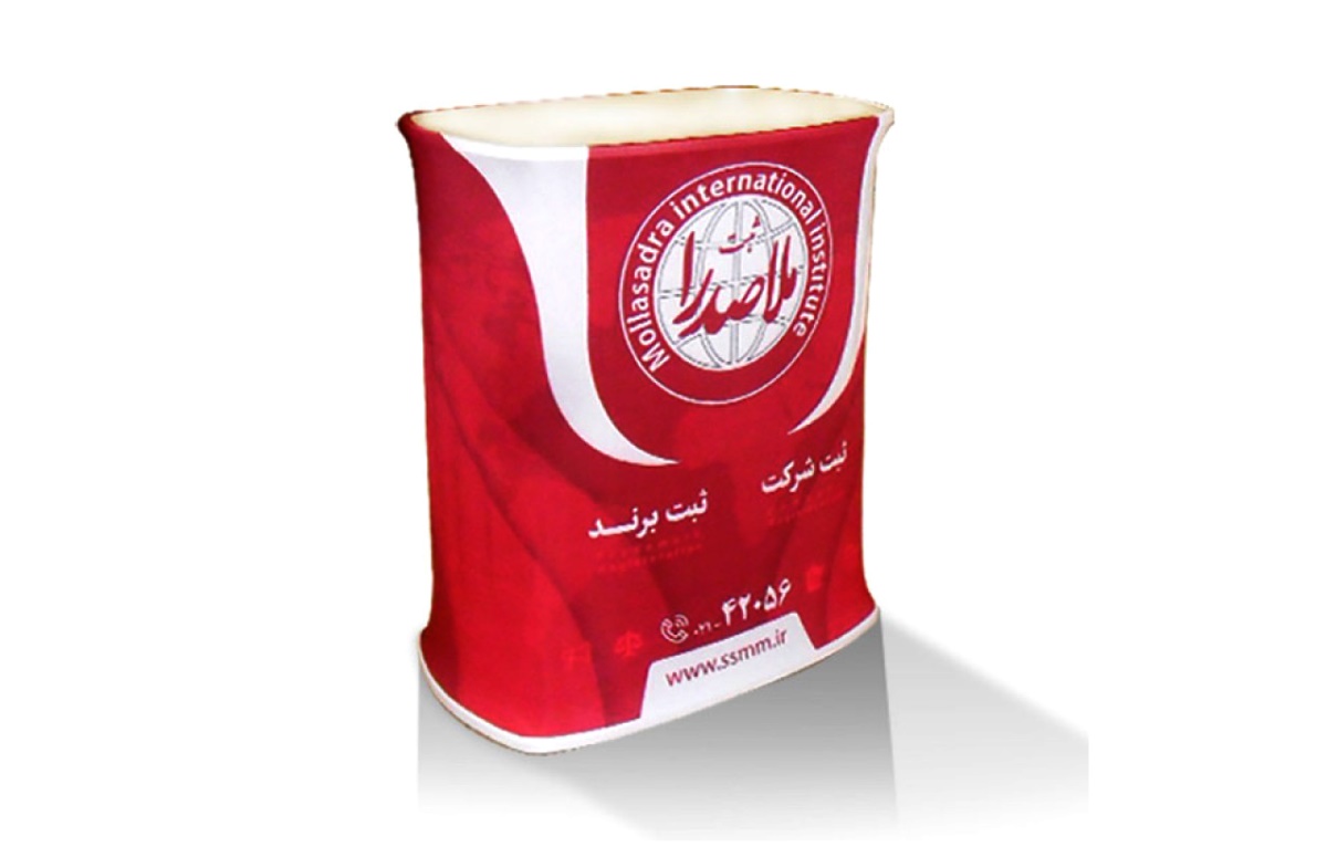میز کانتر نمایگاهی پارچه ای مستطیل