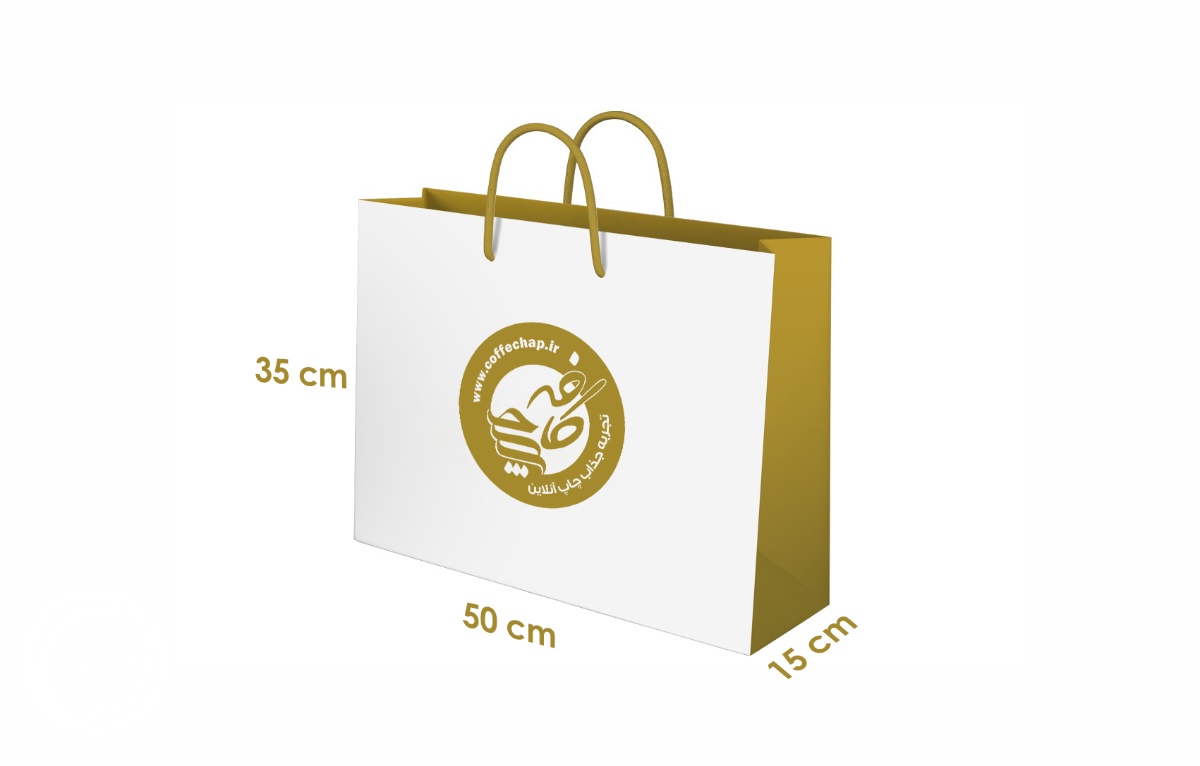 ساک خرید گلاسه 170 گرم با ابعاد 15-35-50