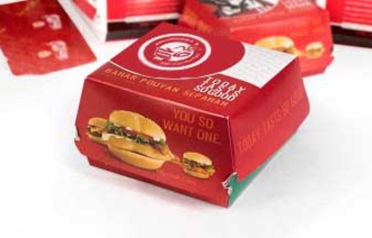 جعبه همبرگر مدل مک دونالد